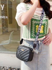 Stripes Crossbody Bag - Brown