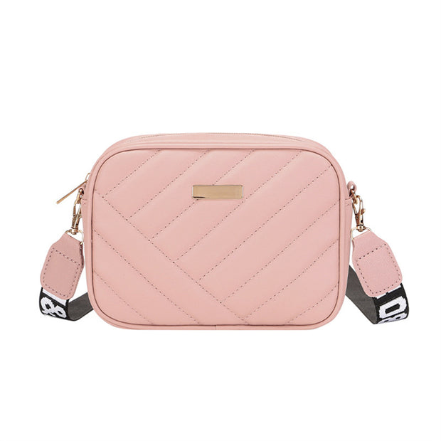 Stripes Crossbody Bag - Brown