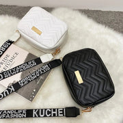 Waves Crossbody Bag - Brown