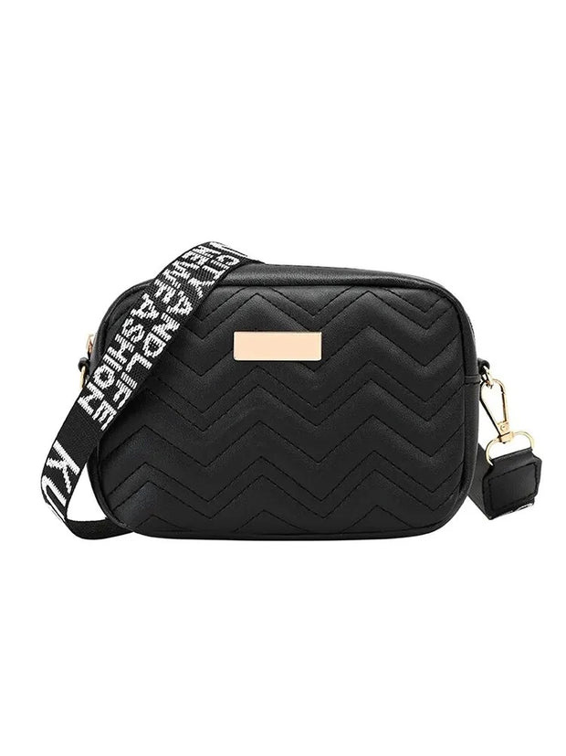 Waves Crossbody Bag - Black